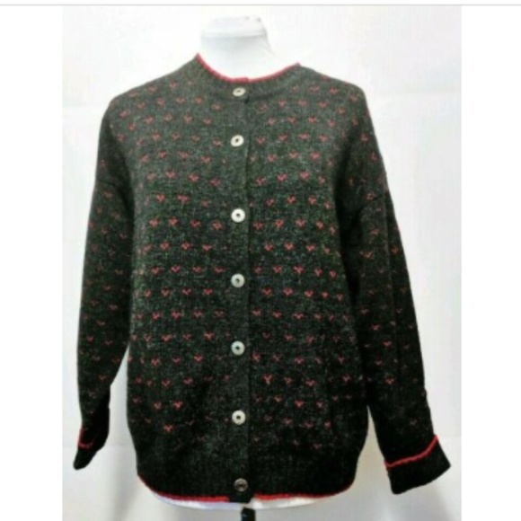 Woolrich Sweaters - Woolrich Knitted Cardigan Button Front Wool Gray